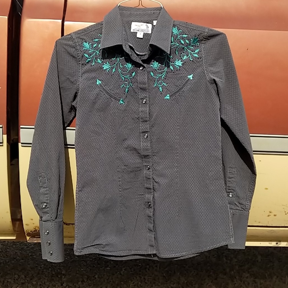 Retro western wear button down
